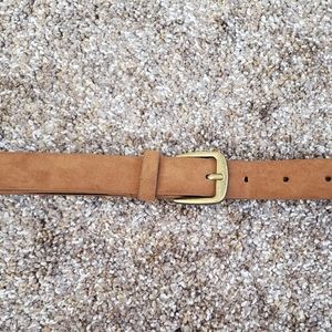 Brown suede belt